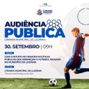 Câmara Municipal realiza Audiência Pública para tratar sobre o Futebol Amador