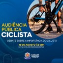 CML realiza Audiência Pública sobre a importância do ciclista